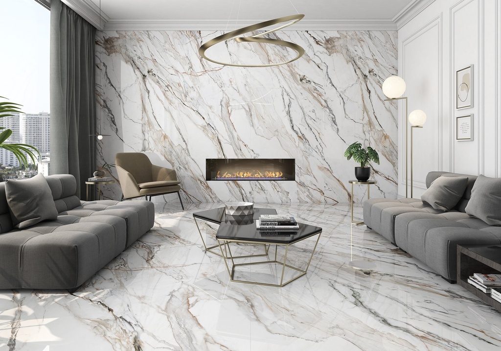 [MAT-ARKLAM-CALACATTA-PAONAZZO-POLISHED-1200-X-3000-6MM] Porcelaine — Calacatta Paonazzo Polished 1200 x 3000 - 6mm