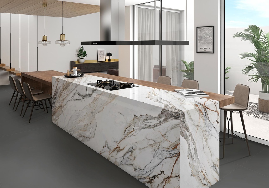 [MAT-ARKLAM-CALACATTA-PAONAZZO-POLISHED-1500-X-3200-12MM] Porcelaine — Calacatta Paonazzo Polished 1500 x 3200 - 12mm