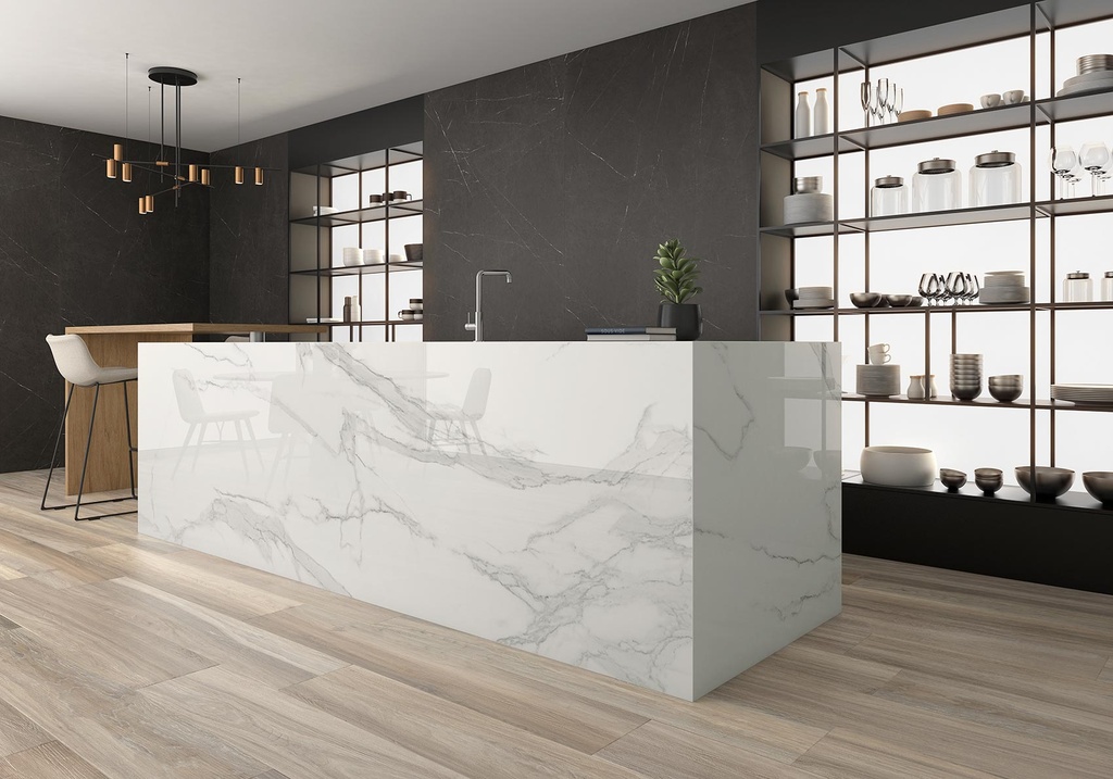 [MAT-ARKLAM-ESTATUARIO-POLISHED-1200-X-3000-20MM] Porcelaine — Estatuario Polished 1200 x 3000 - 20mm