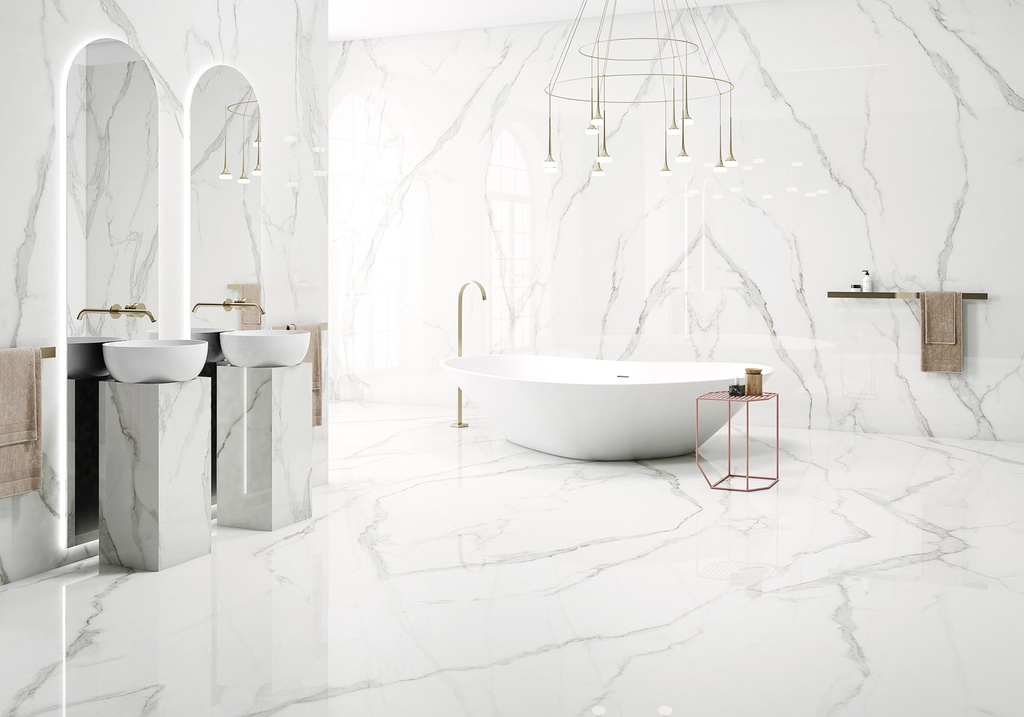 [MAT-ARKLAM-ESTATUARIO-POLISHED-1200-X-3000-6MM] Porcelaine — Estatuario Polished 1200 x 3000 - 6mm