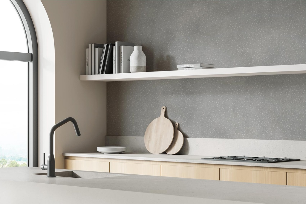 [MAT-ARKLAM-GARLAND-GREY-1200-X-2800-6MM] Porcelaine — Garland Grey 1200 x 2800 - 6mm