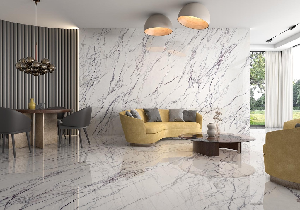 [MAT-ARKLAM-LILAC-POLISHED-1200-X-3000-6MM] Porcelaine — Lilac Polished 1200 x 3000 - 6mm