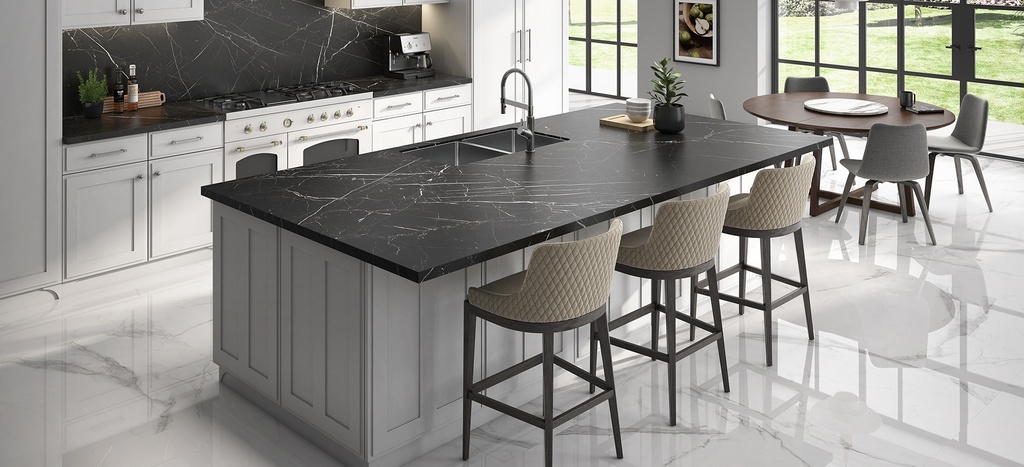 [MAT-ARKLAM-NEGRO-MARQUINA-SILK-1600-X-3200-12MM] Porcelain — Negro Marquina Silk 1600 x 3200 - 12mm