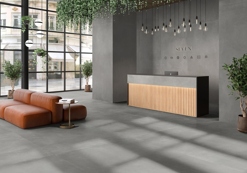 [MAT-ARKLAM-SEVEN-DARK-GREY-1200-X-2800-6MM] Porcelaine — Seven Dark Grey - 1200 x 2800 - 6mm