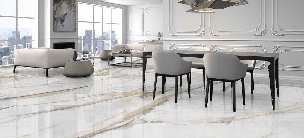 [MAT-ARKLAM-ATLANTIS-GOLD-POLISHED-1200-X-3000-6MM] Porcelaine — Atlantis Gold Polished 1200 x 3000 - 6mm