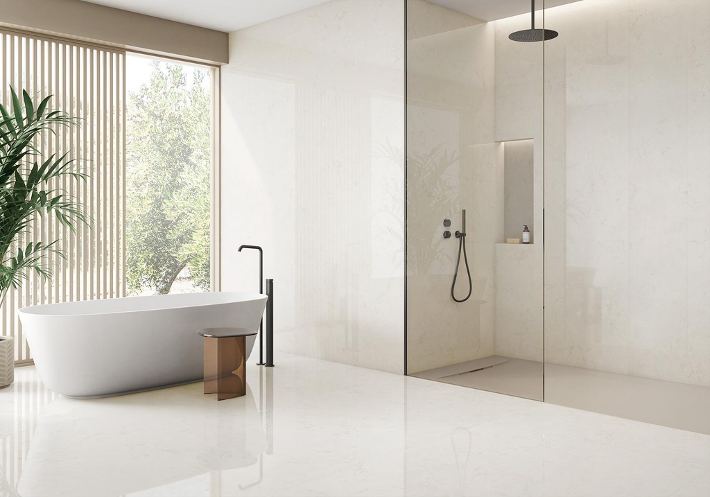 [MAT-ARKLAM-BIANCO-PERLINO-POLISHED-1200-X-3000-6MM] Porcelaine — Bianco Perlino Polished 1200 x 3000 - 6mm