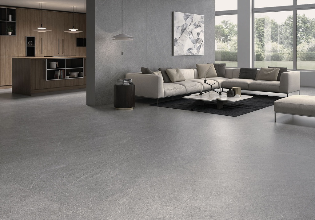 [MAT-ARKLAM-MANHATTAN-GREY-SILK-1200-X-3000-6MM] Porcelaine — Manhattan Grey Silk 1200 x 3000 - 6mm